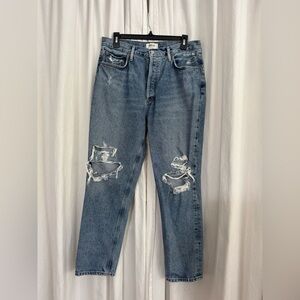Agolde Button up Distressed Jeans